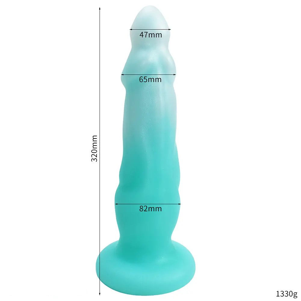Luminous big fantasy silicone dildo, photo 6