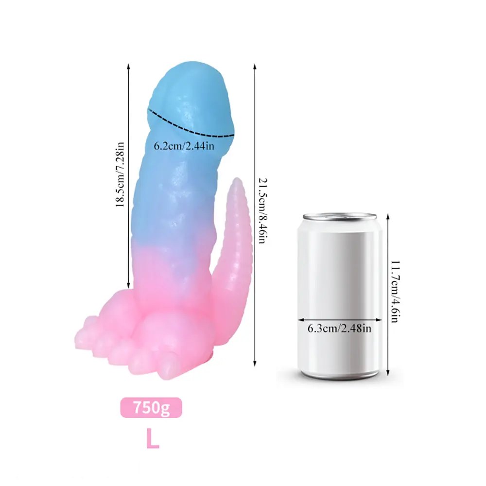 luminous A luminous silicone dinosaur claw dildo