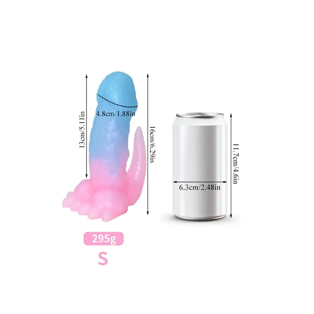 luminous A luminous silicone dinosaur claw dildo