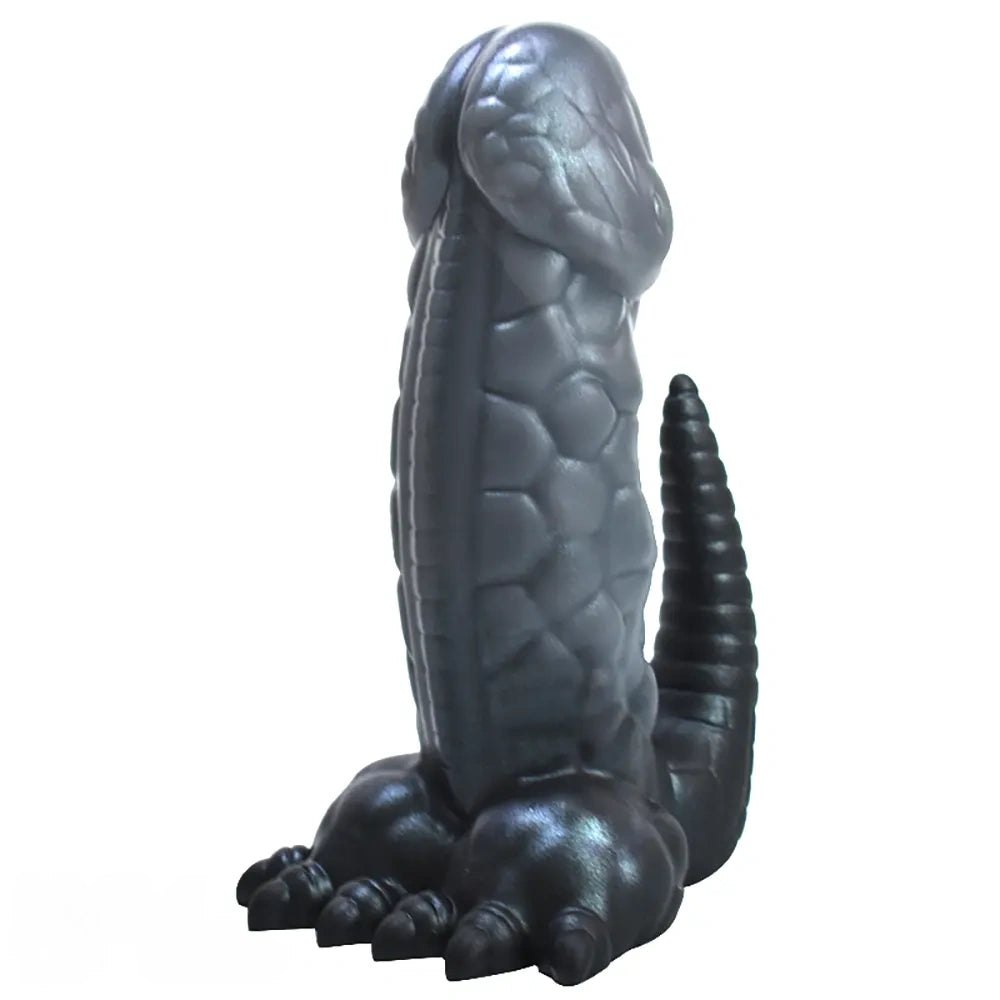 non-luminous A luminous silicone dinosaur claw dildo