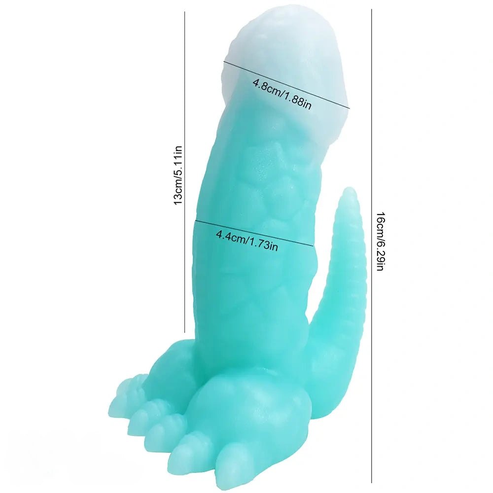 Luminous silicone dinosaur claw dildo, photo 14