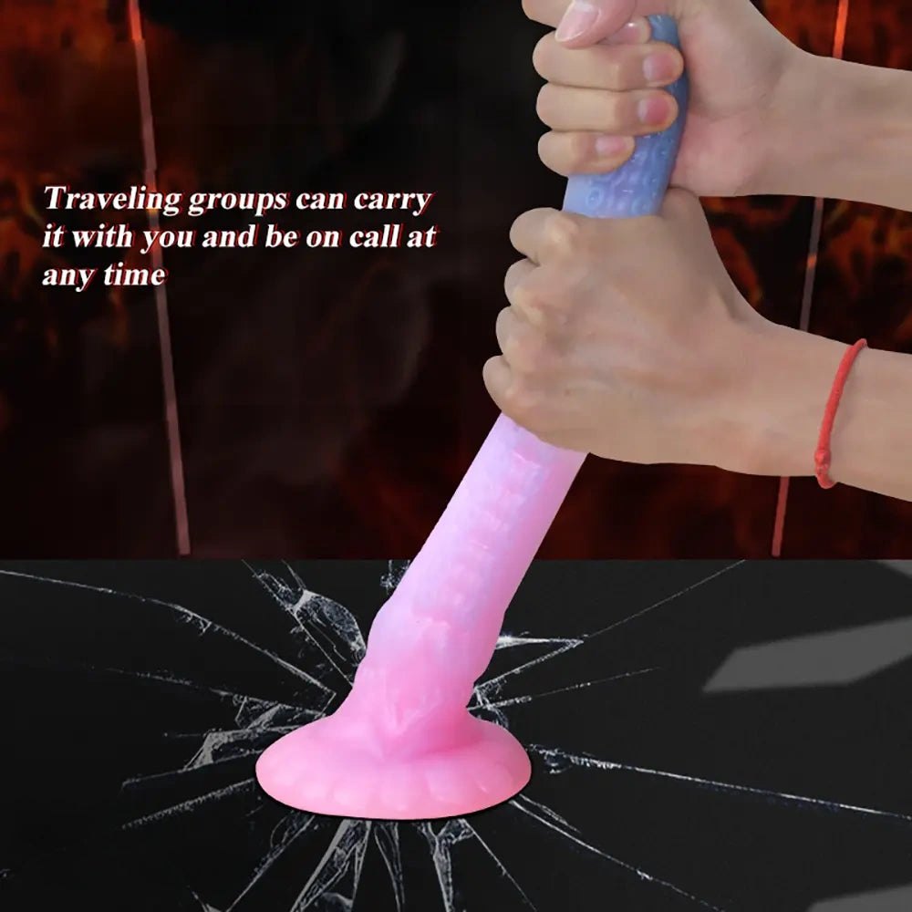 Luminous silicone dragon dildo, photo 6
