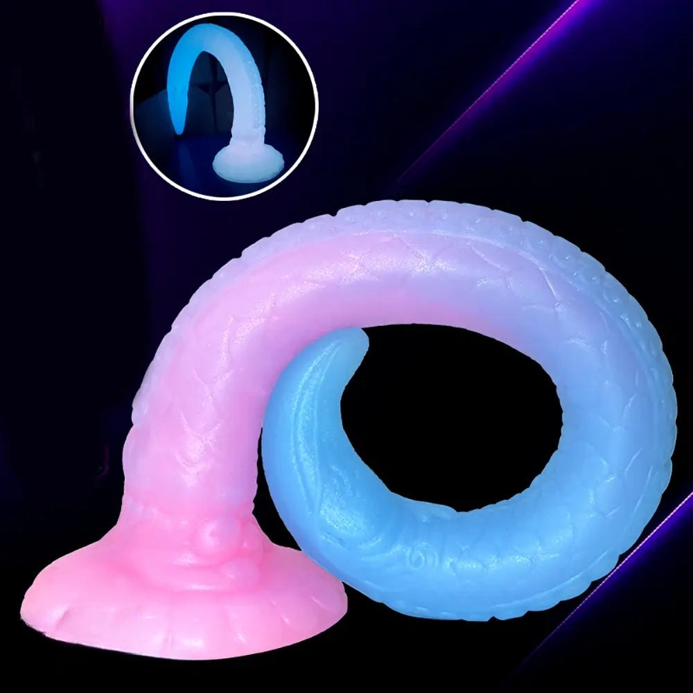 Luminous silicone dragon dildo, photo 8