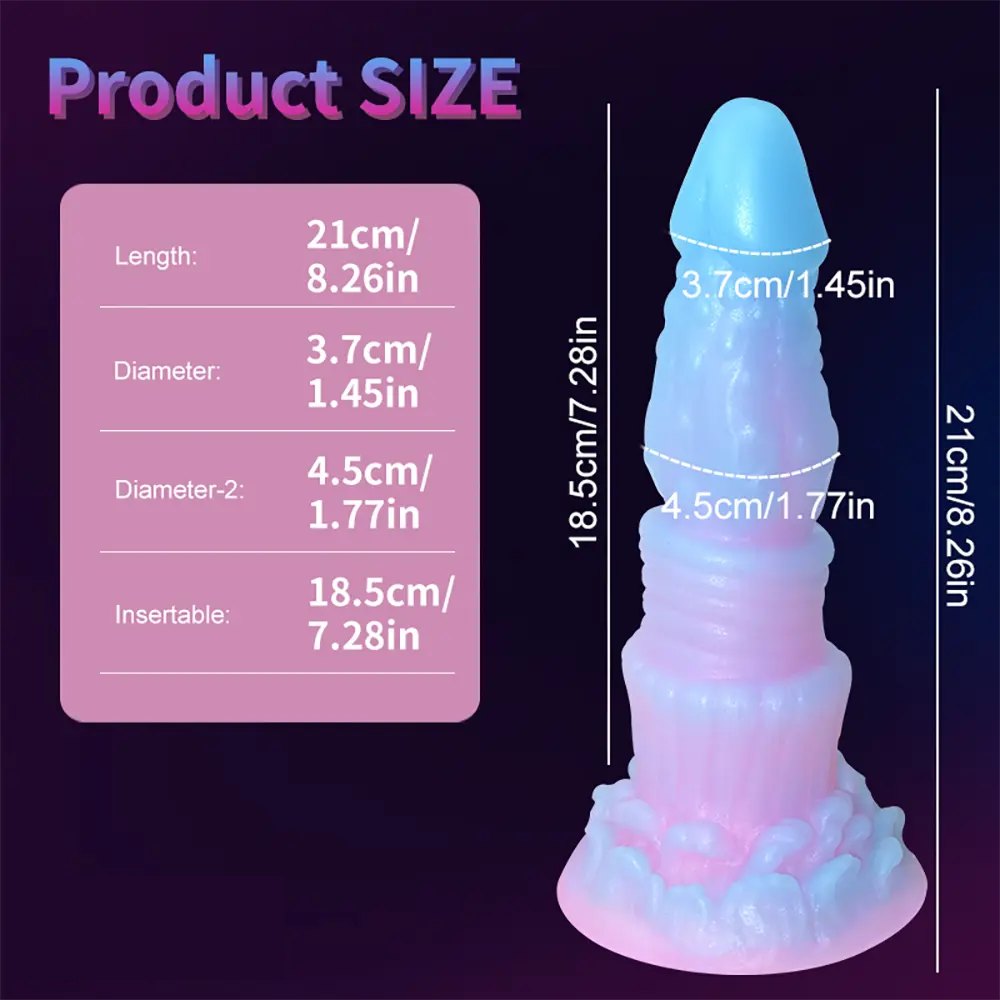 Luminous fantasy dildo, photo 7