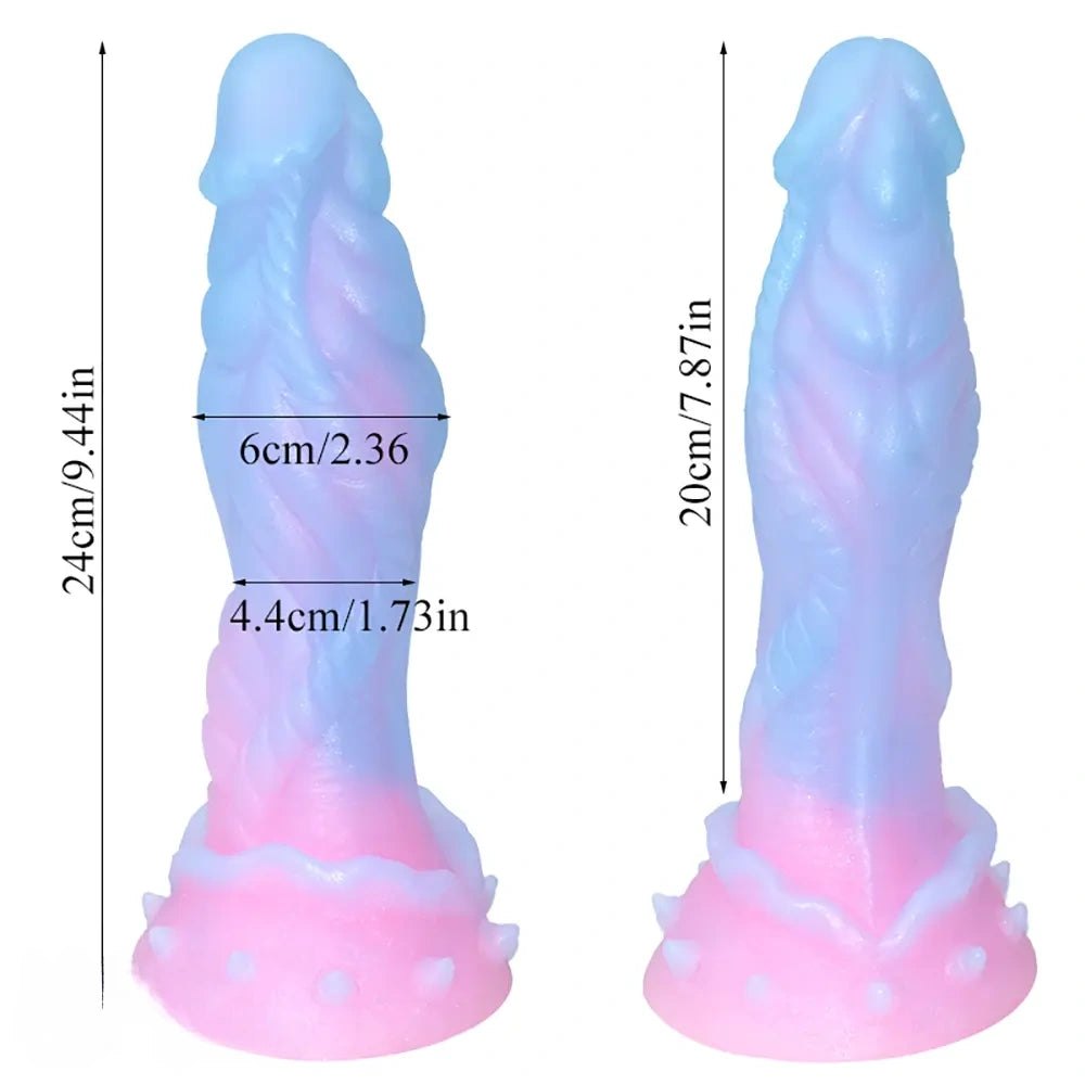 Luminous pastel fantasy dildo, photo 5