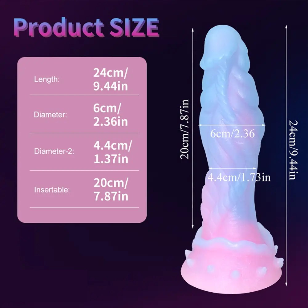 Luminous pastel fantasy dildo, photo 8