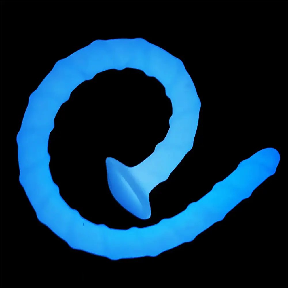 Ribbed spiral silicone fantasy dildo, photo 2
