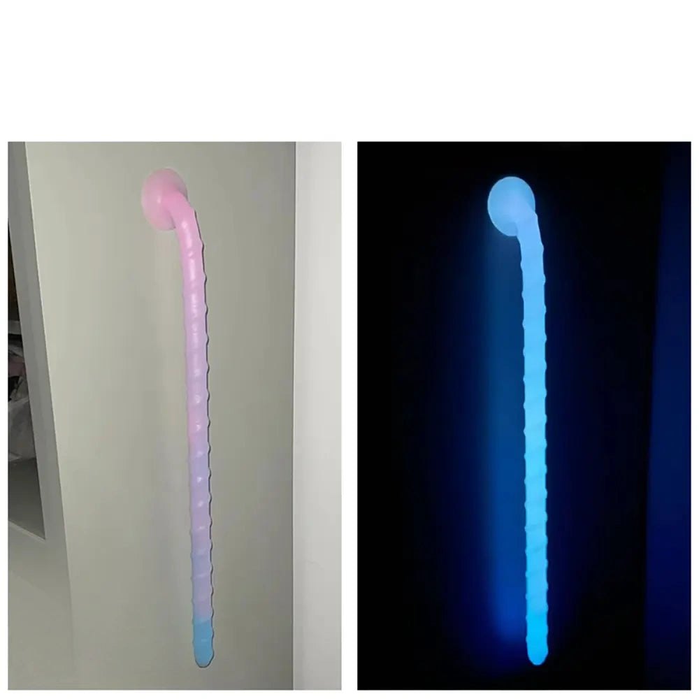 Ribbed spiral silicone fantasy dildo, photo 4