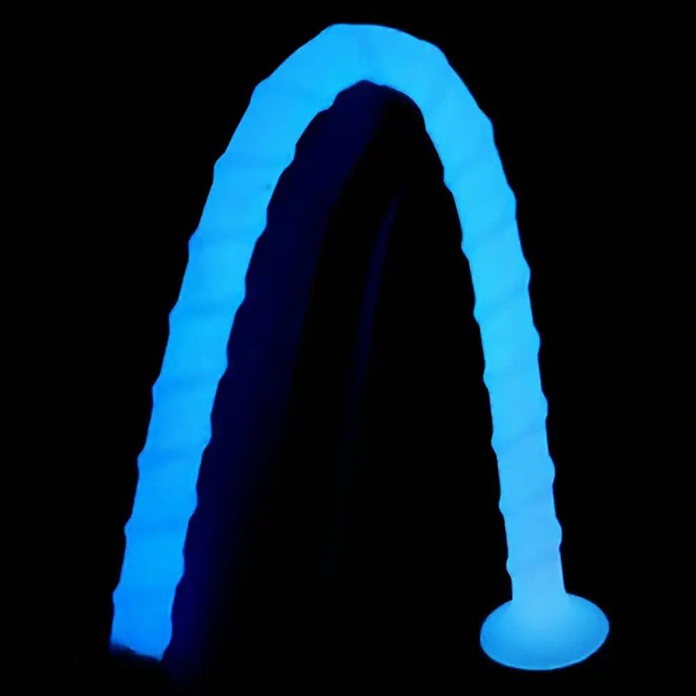 Ribbed spiral silicone fantasy dildo, photo 5