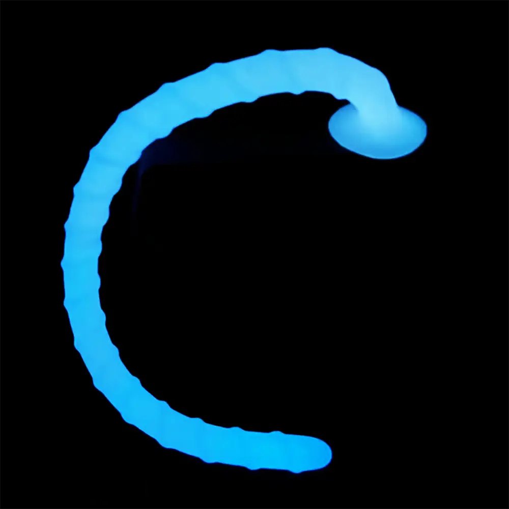 Ribbed spiral silicone fantasy dildo, photo 7