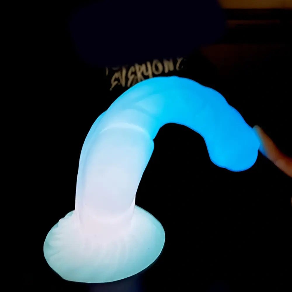 Luminous silicone knotted horse dildo, photo 6