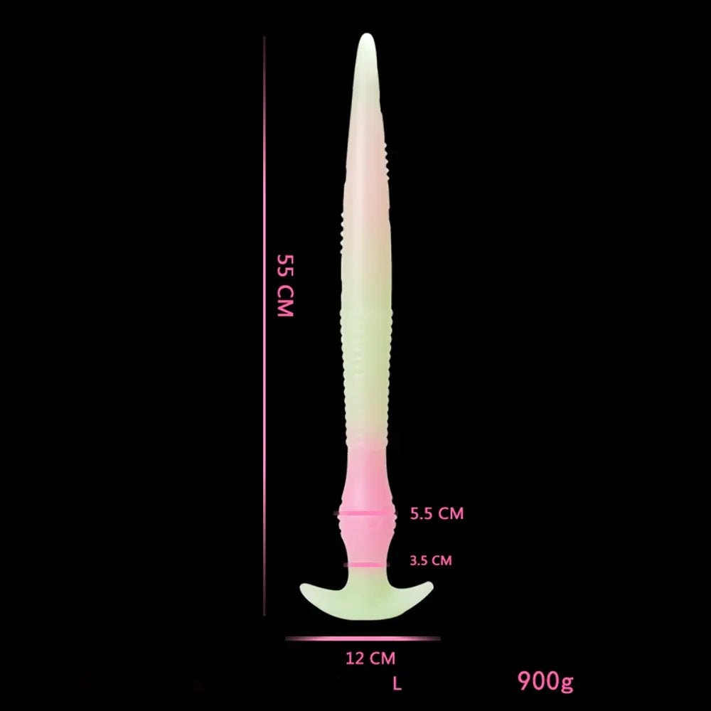 luminous B silicone tentacle fantasy dildo