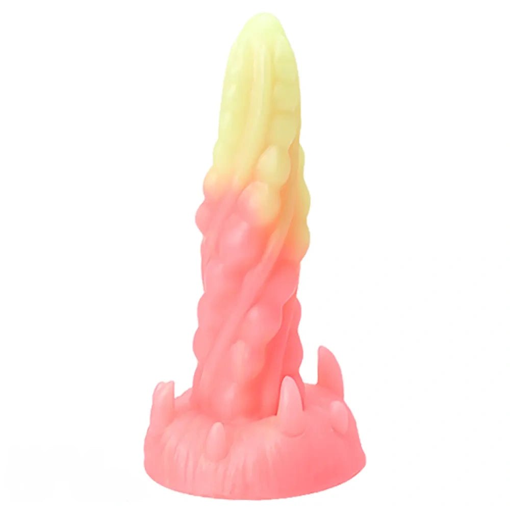 Luminous spiked fantasy silicone dildo, photo 18