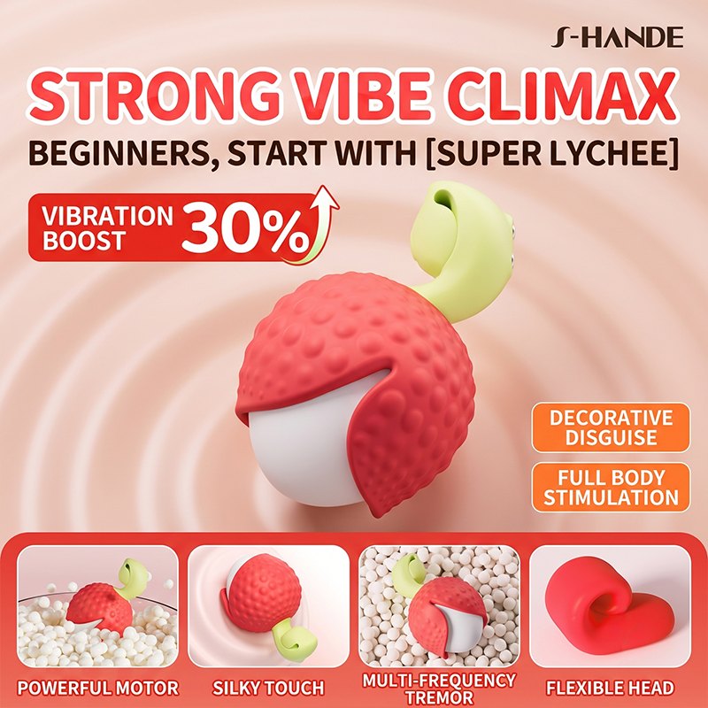 Red lychee bullet vibrator, photo 6