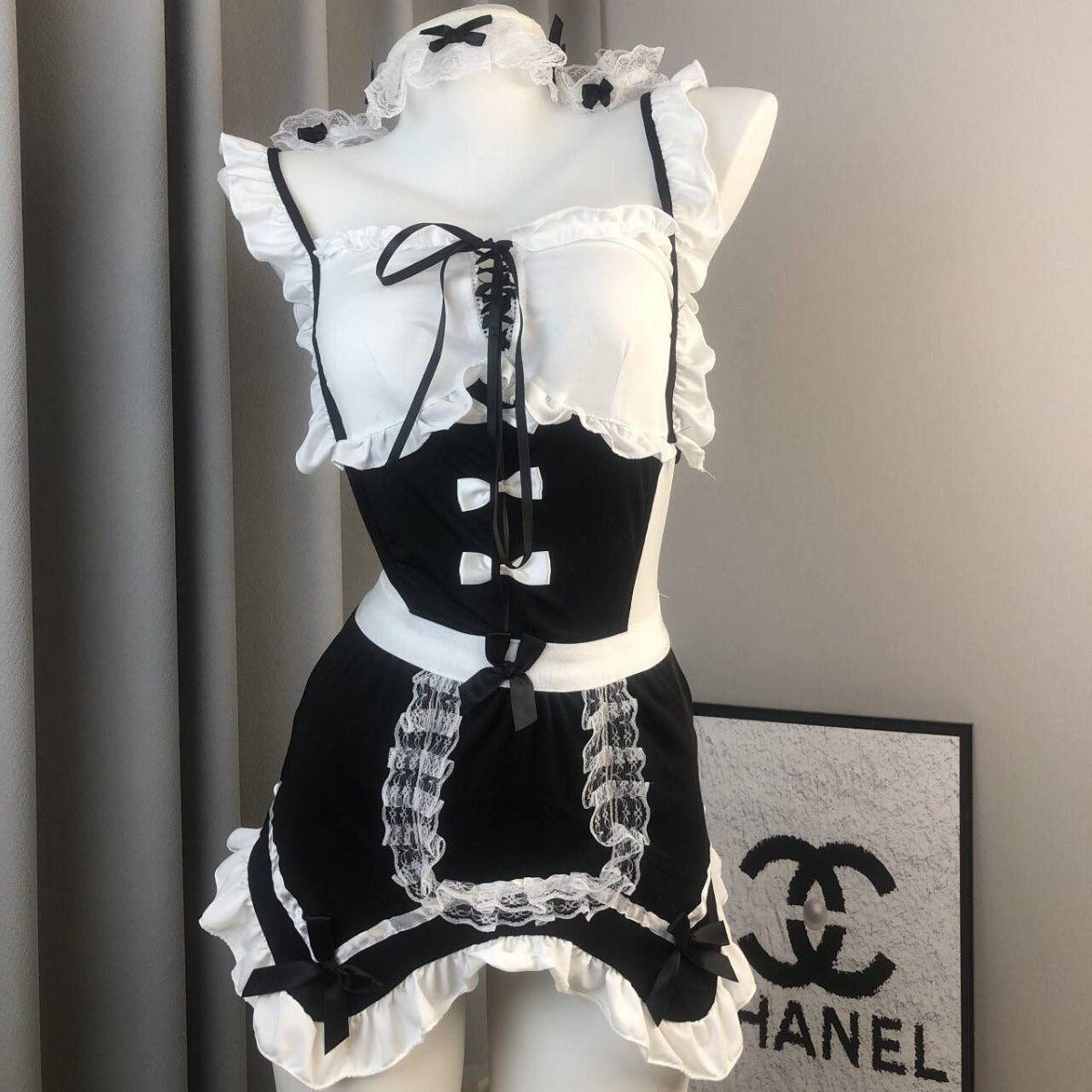 Maid cosplay uniform roleplay costume set, photo 5
