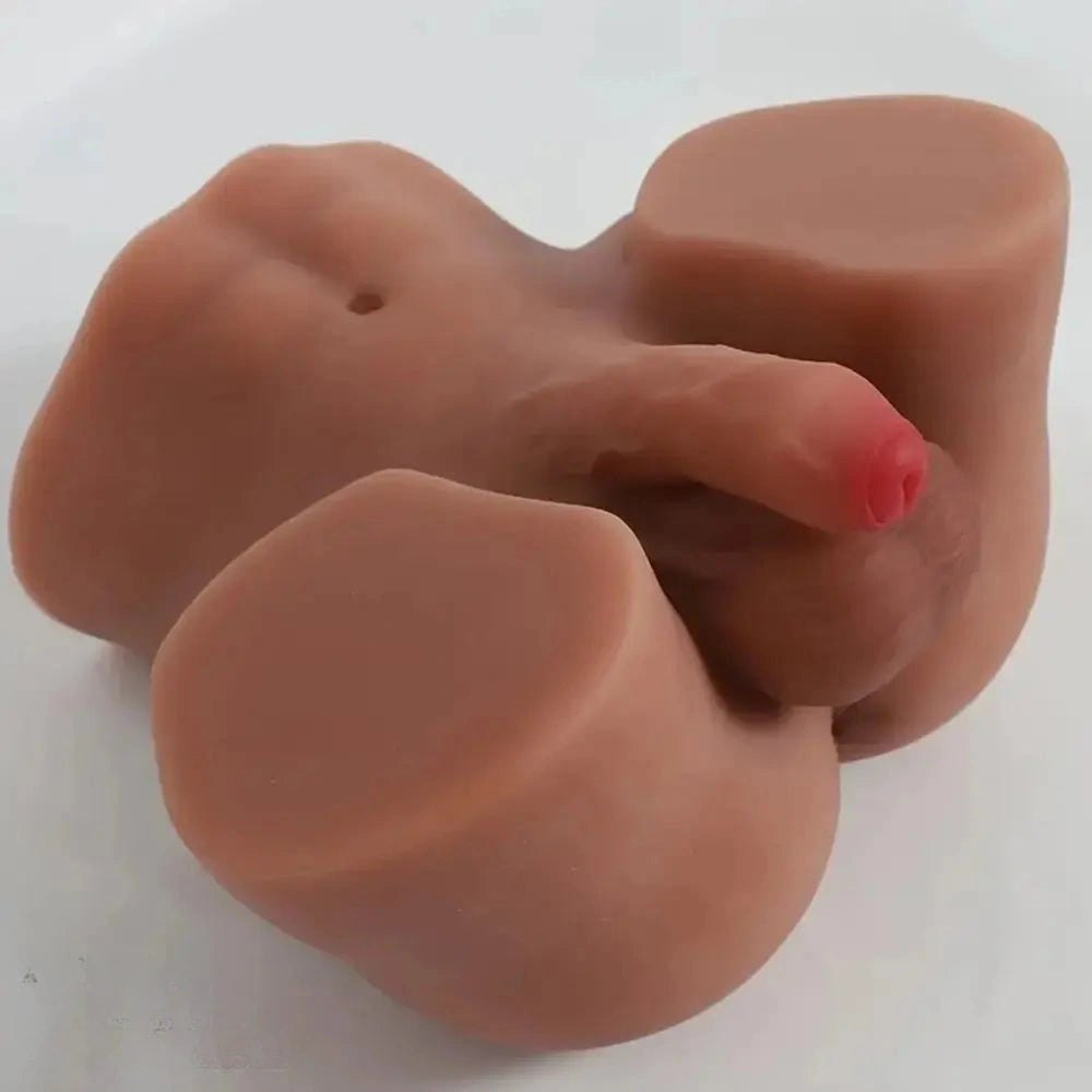 Flesh tone male torso doll with dildo, photo 2