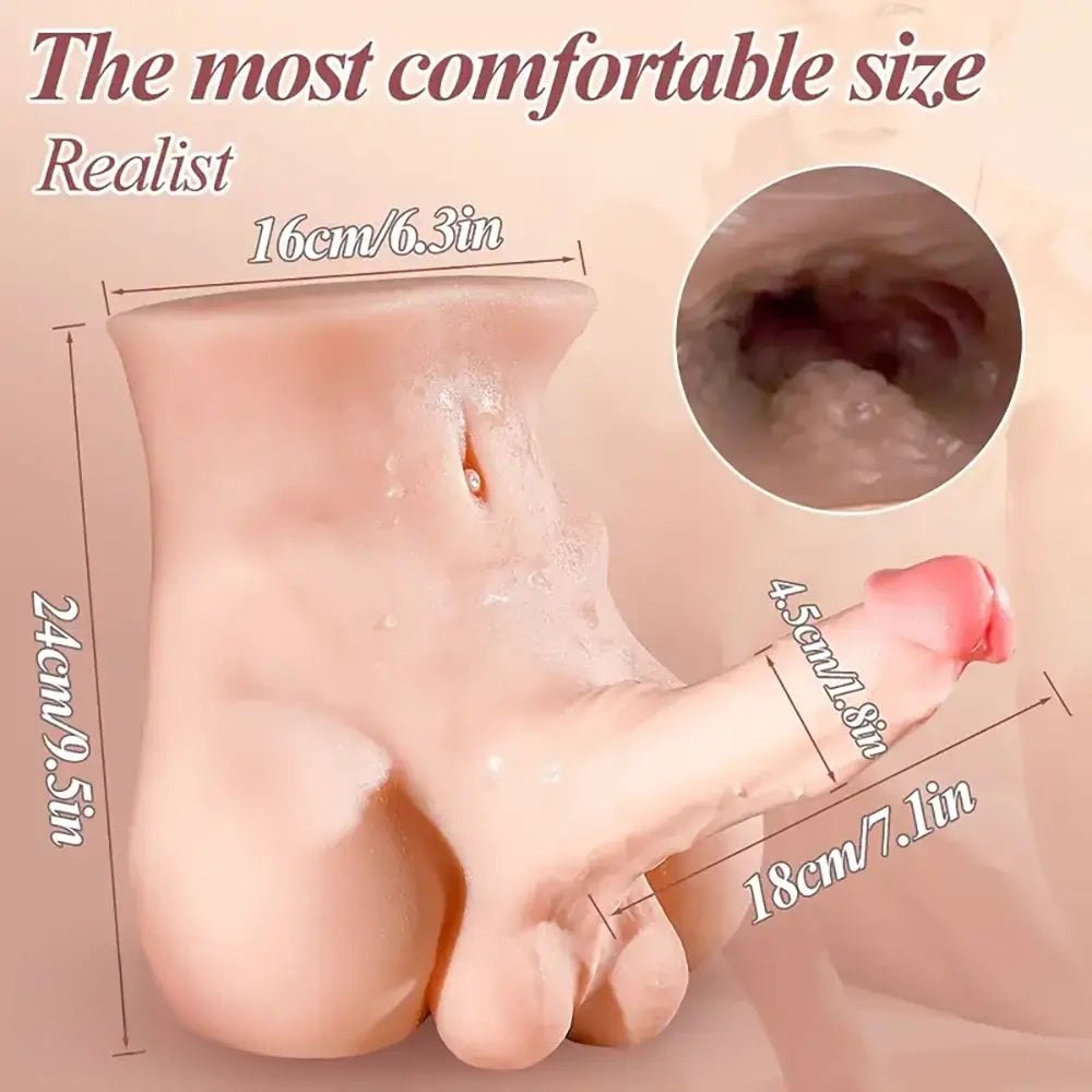 Flesh tone male torso masturbator, photo 3