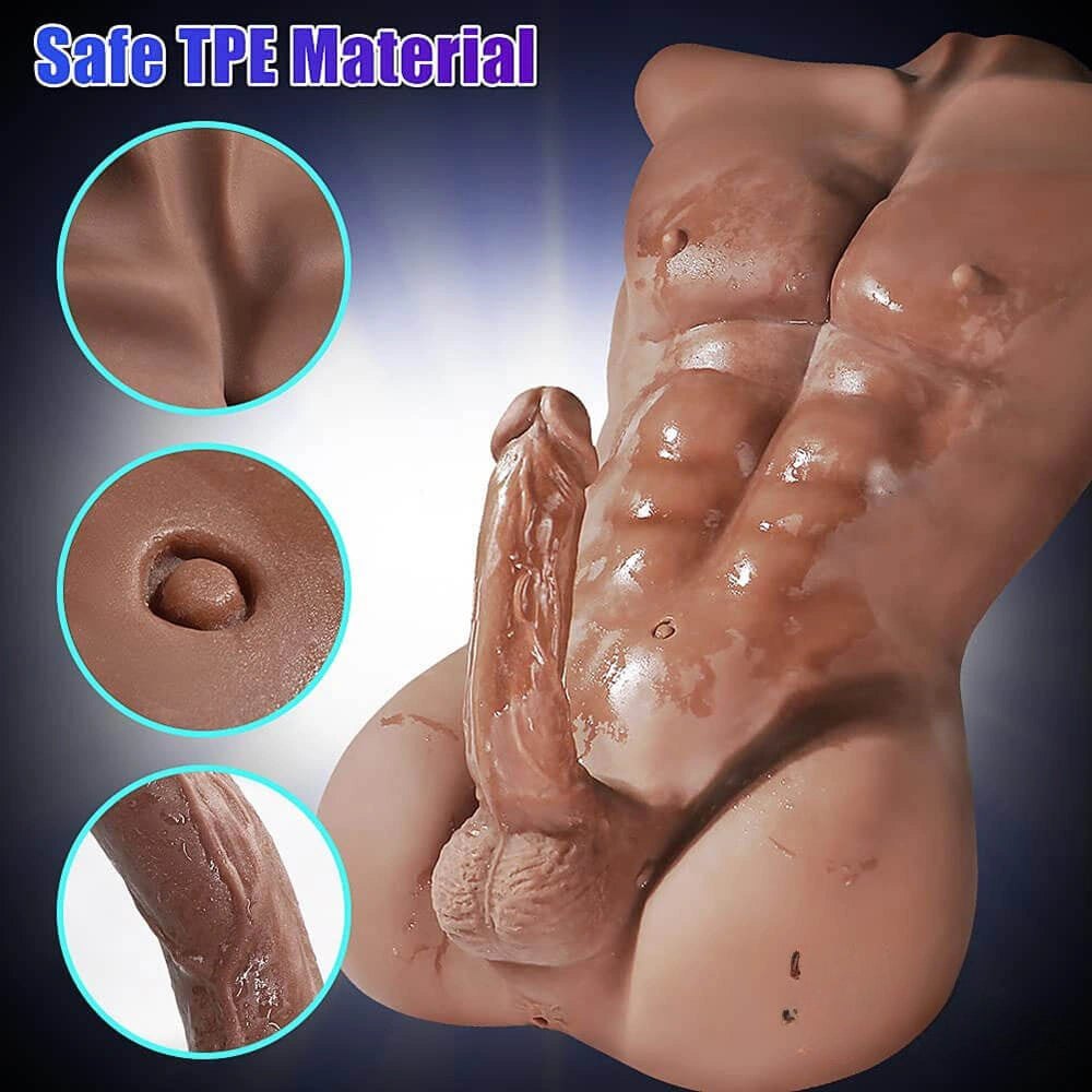 Male torso sex doll with built-in shaft, photo 9