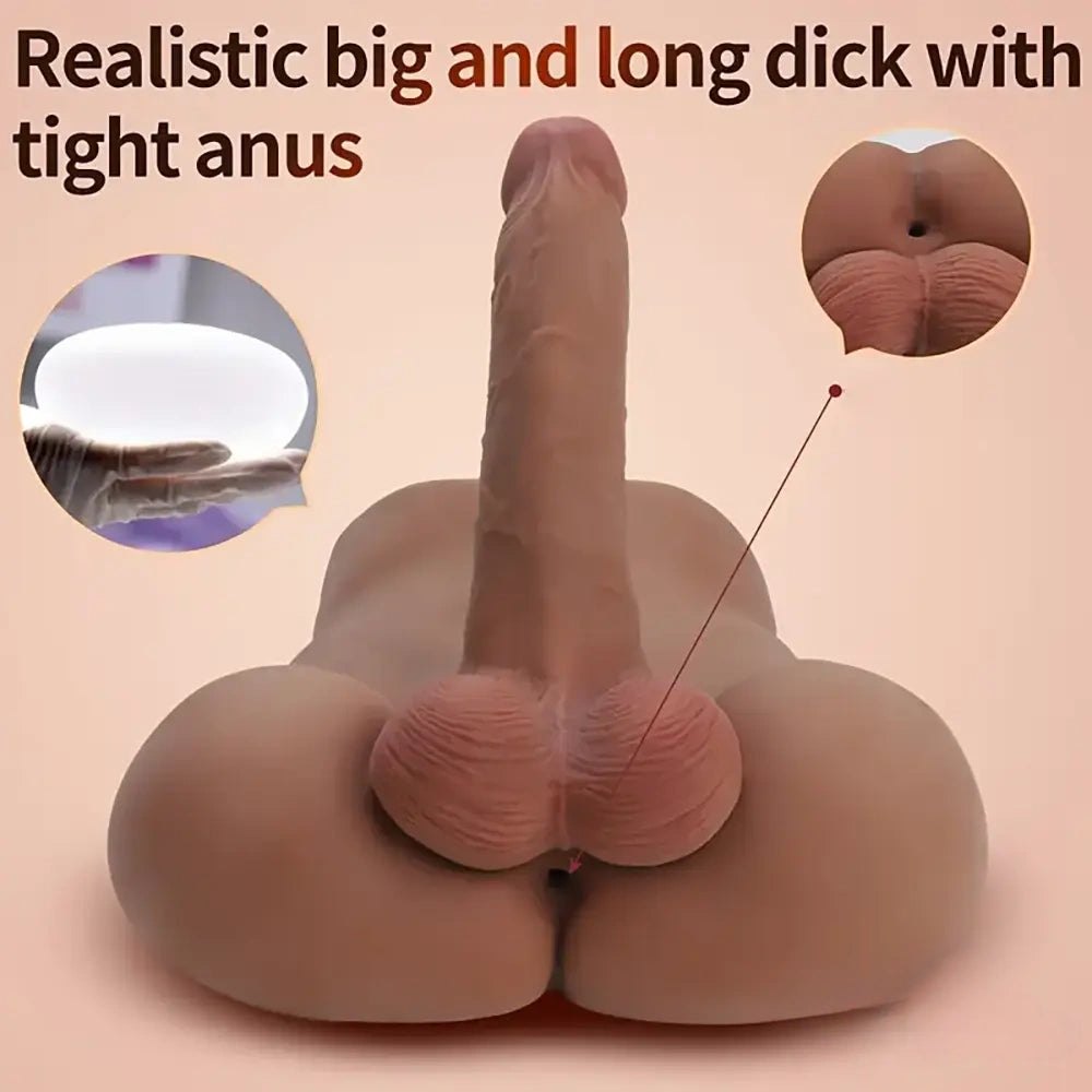 Flesh-tone male torso with dildo, photo 4