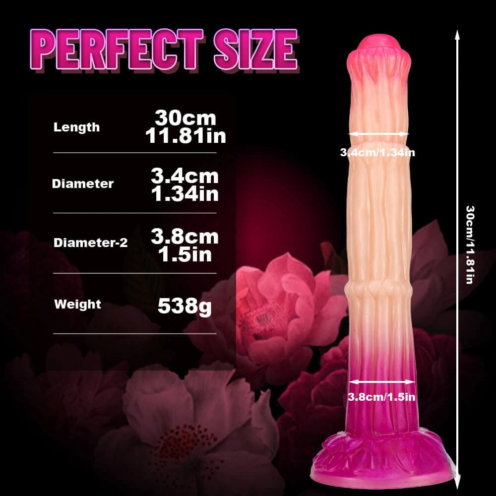 Purple marble swirl 3d printed silicone dildo