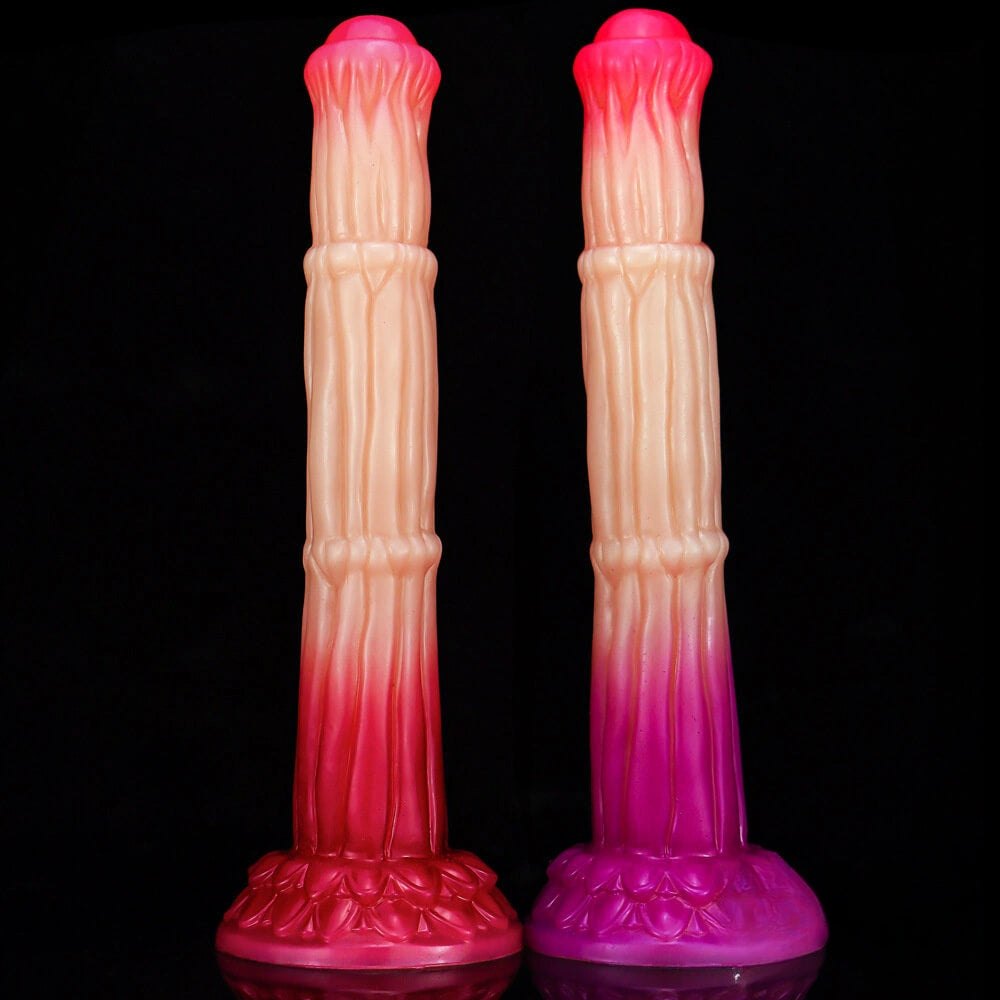 Marble swirl 3d printed silicone dildo, photo 1