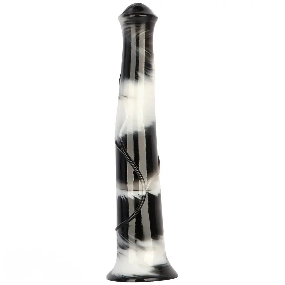 Marbled cone pvc dildo, photo 1