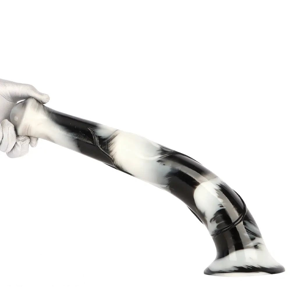 Marbled cone pvc dildo, photo 15