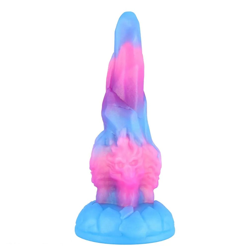 Marbled fantasy dragon silicone dildo, photo 1