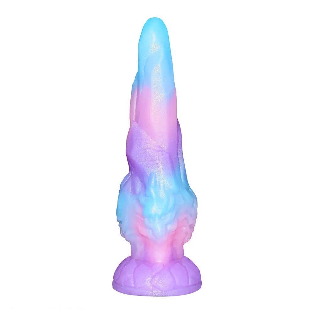 Marbled fantasy dragon silicone dildo, photo 13