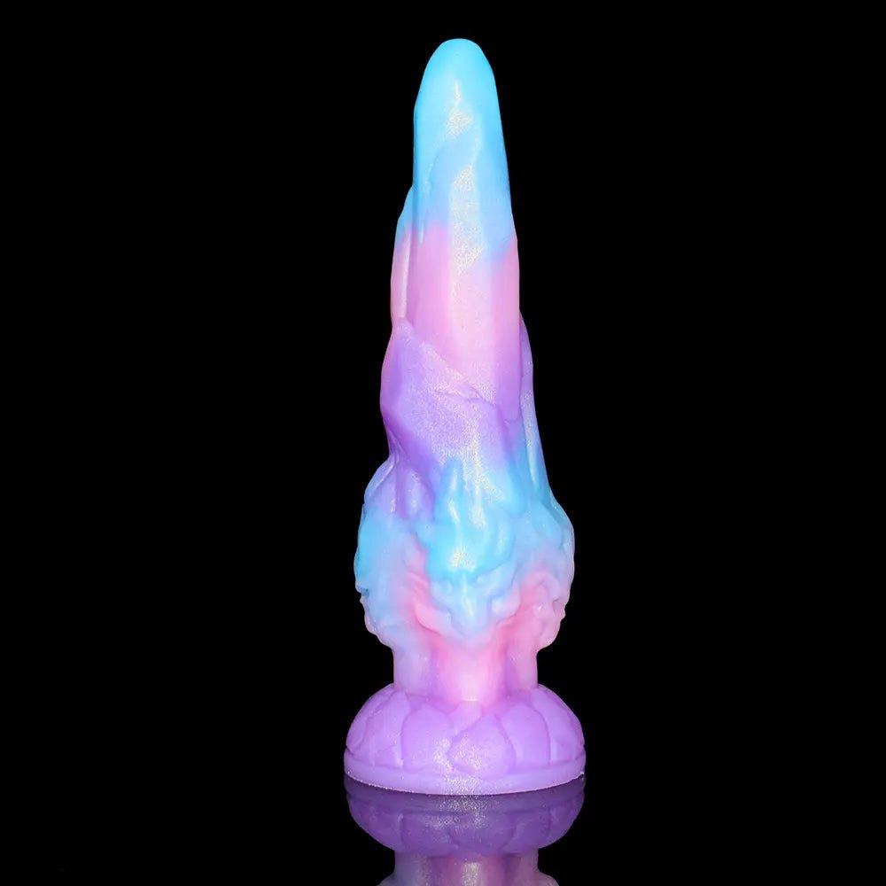 Marbled fantasy dragon silicone dildo, photo 14