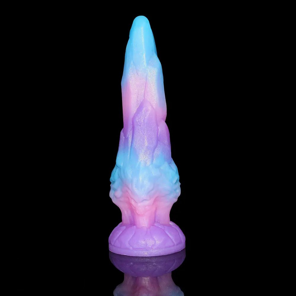 Marbled fantasy dragon silicone dildo, photo 15