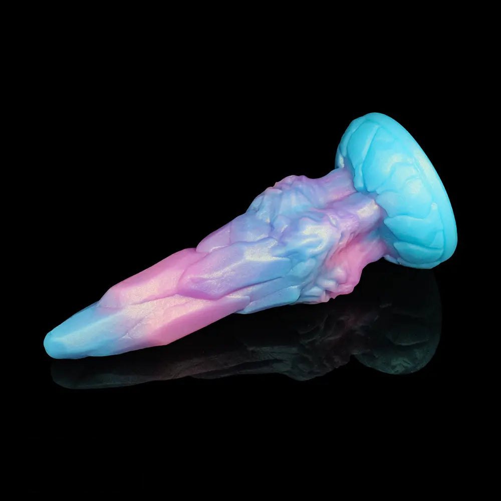 Marbled fantasy dragon silicone dildo, photo 7