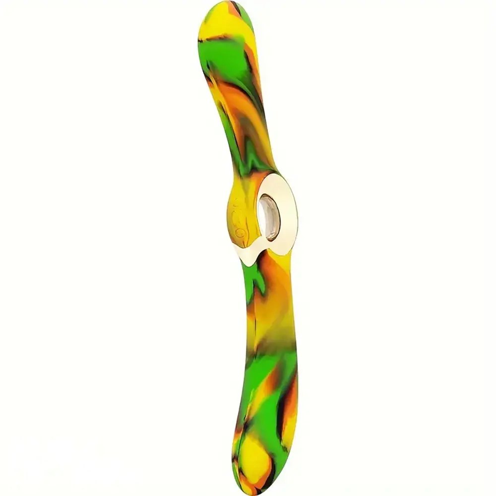 Marbled dual-ended silicone dildo, photo 3