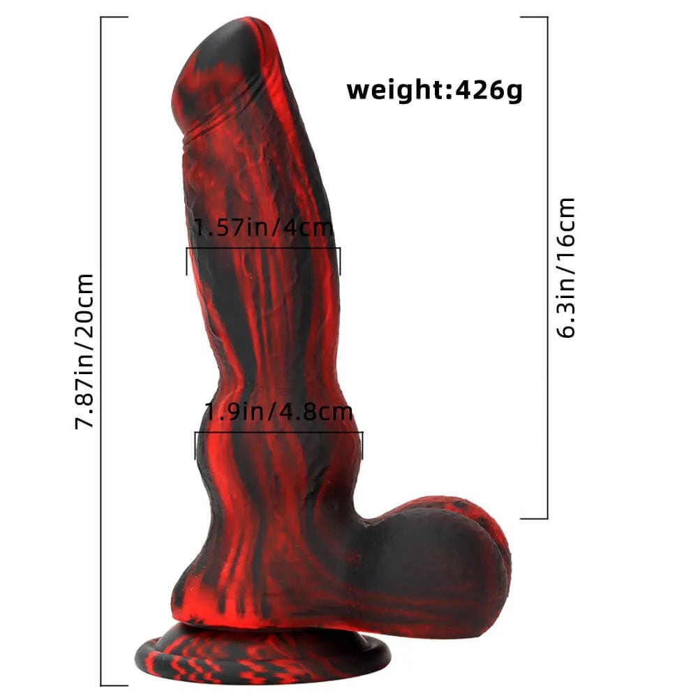 #2 marbled knot animal silicone dildo