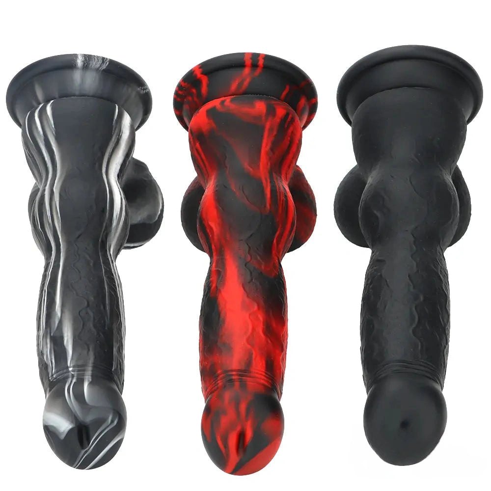 Marbled knot animal silicone dildo, photo 10