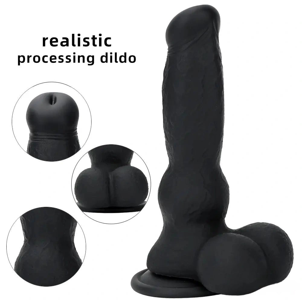 Marbled knot animal silicone dildo, photo 3