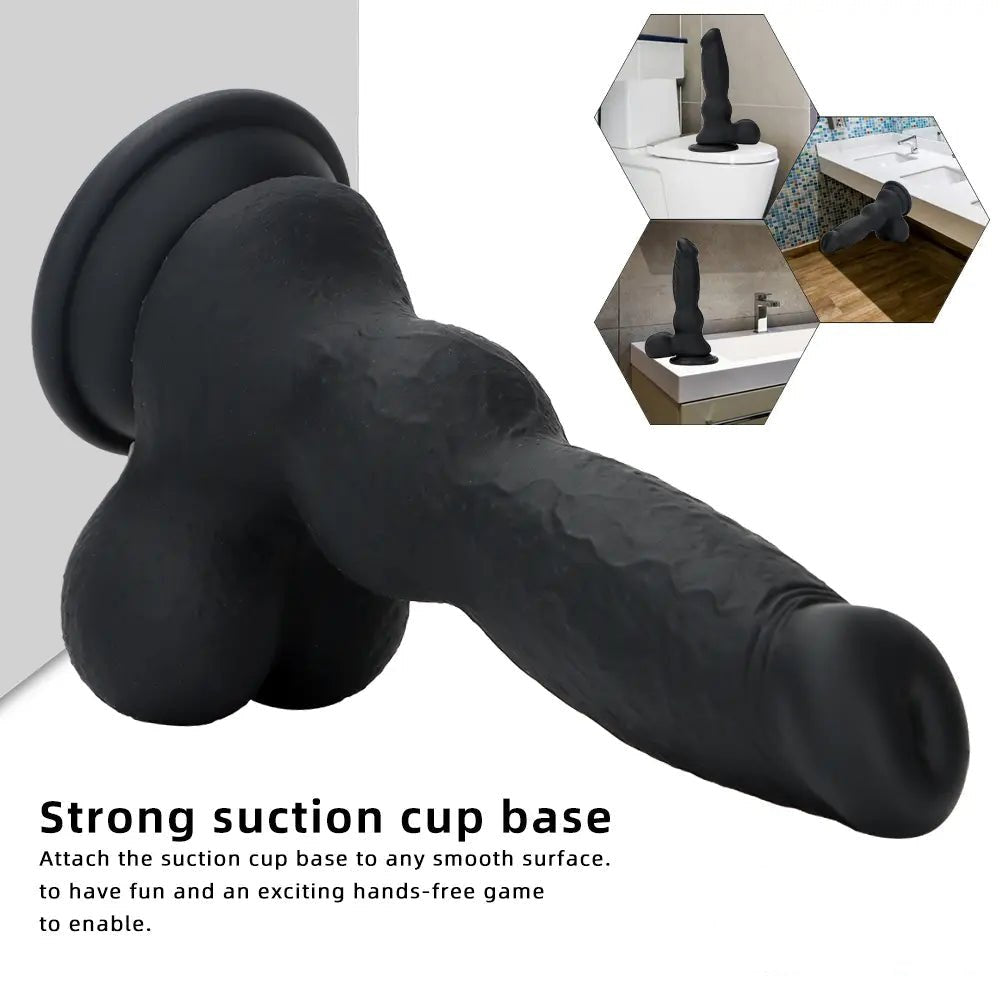 Marbled knot animal silicone dildo, photo 4