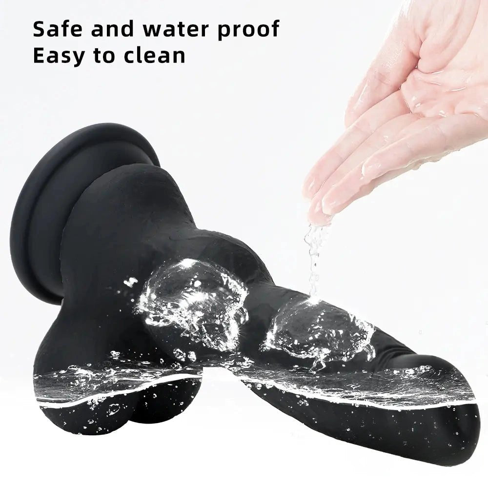 Marbled knot animal silicone dildo, photo 7