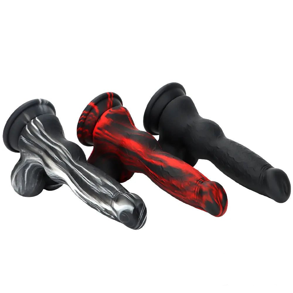 Marbled knot animal silicone dildo, photo 9