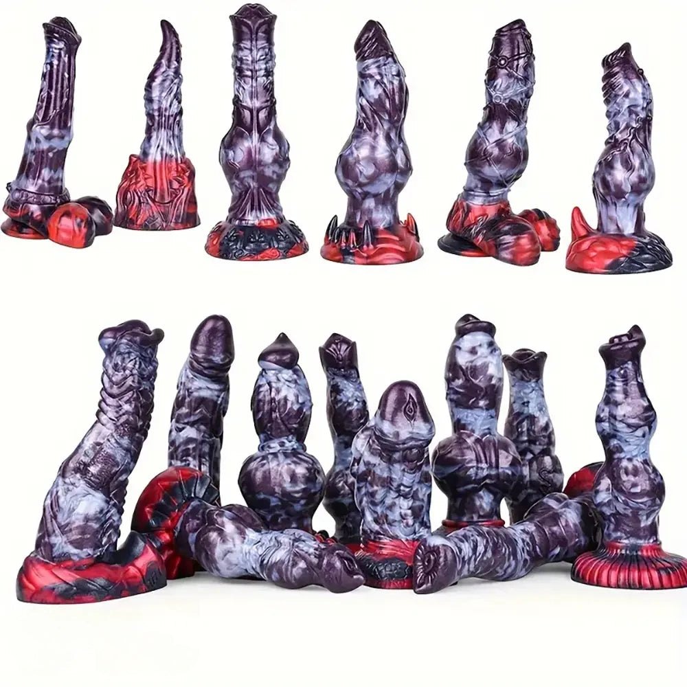 Marbled fantasy knot dildo, photo 11