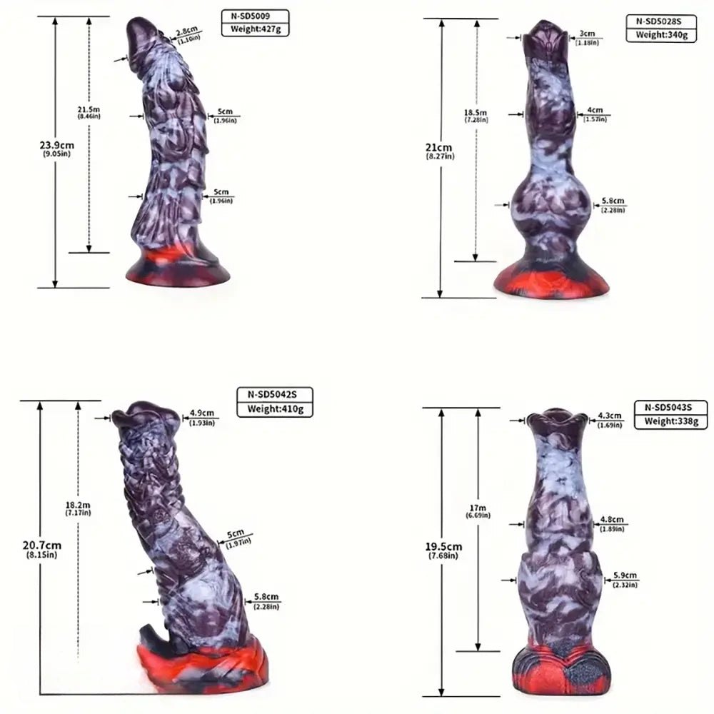 Marbled fantasy knot dildo, photo 14