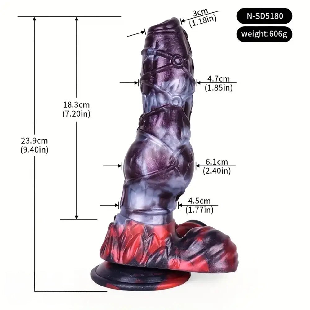 Marbled fantasy knot dildo, photo 16