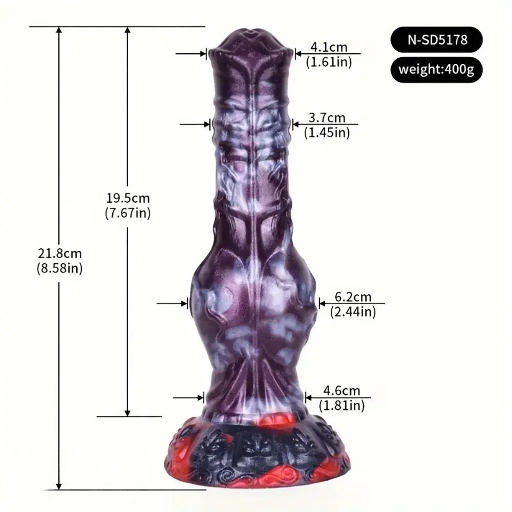 Marbled fantasy knot dildo, photo 17