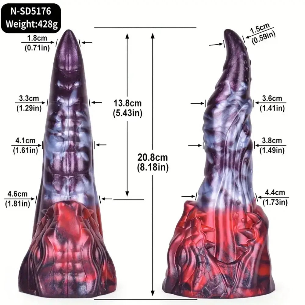 Marbled fantasy knot dildo, photo 18