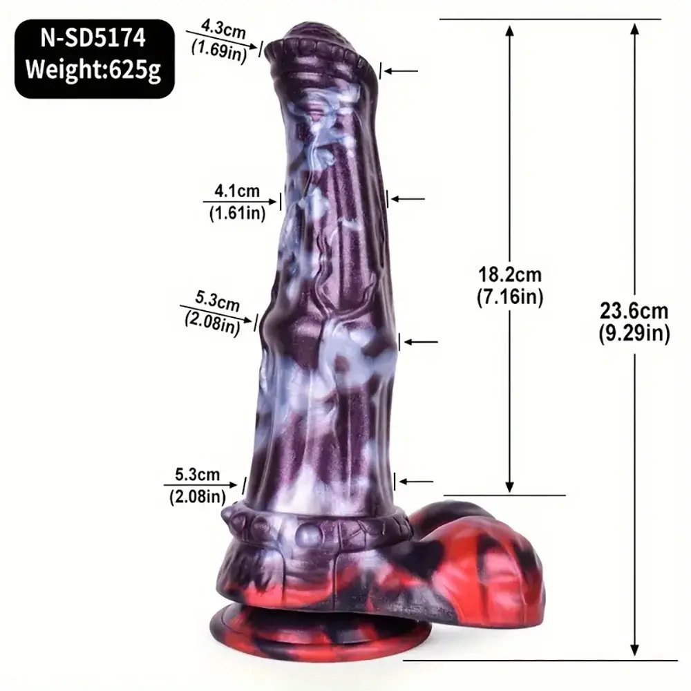 Marbled fantasy knot dildo, photo 19