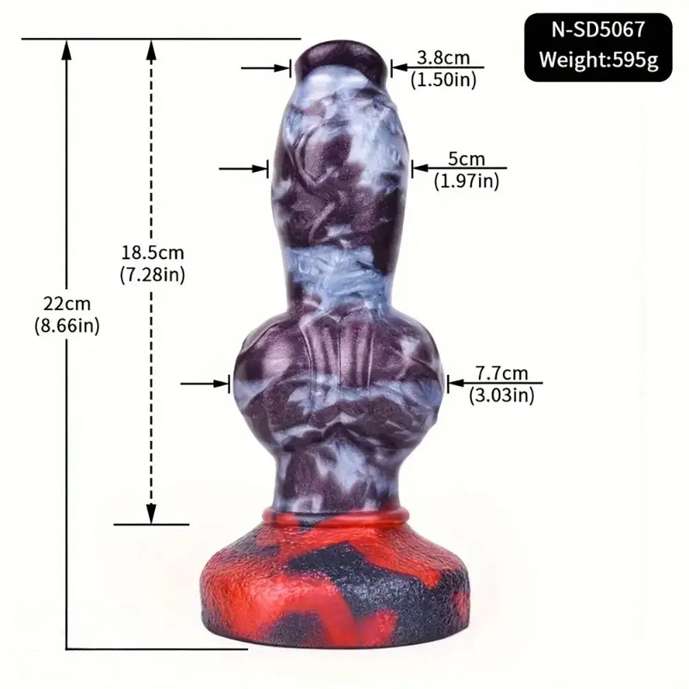 Marbled fantasy knot dildo, photo 2