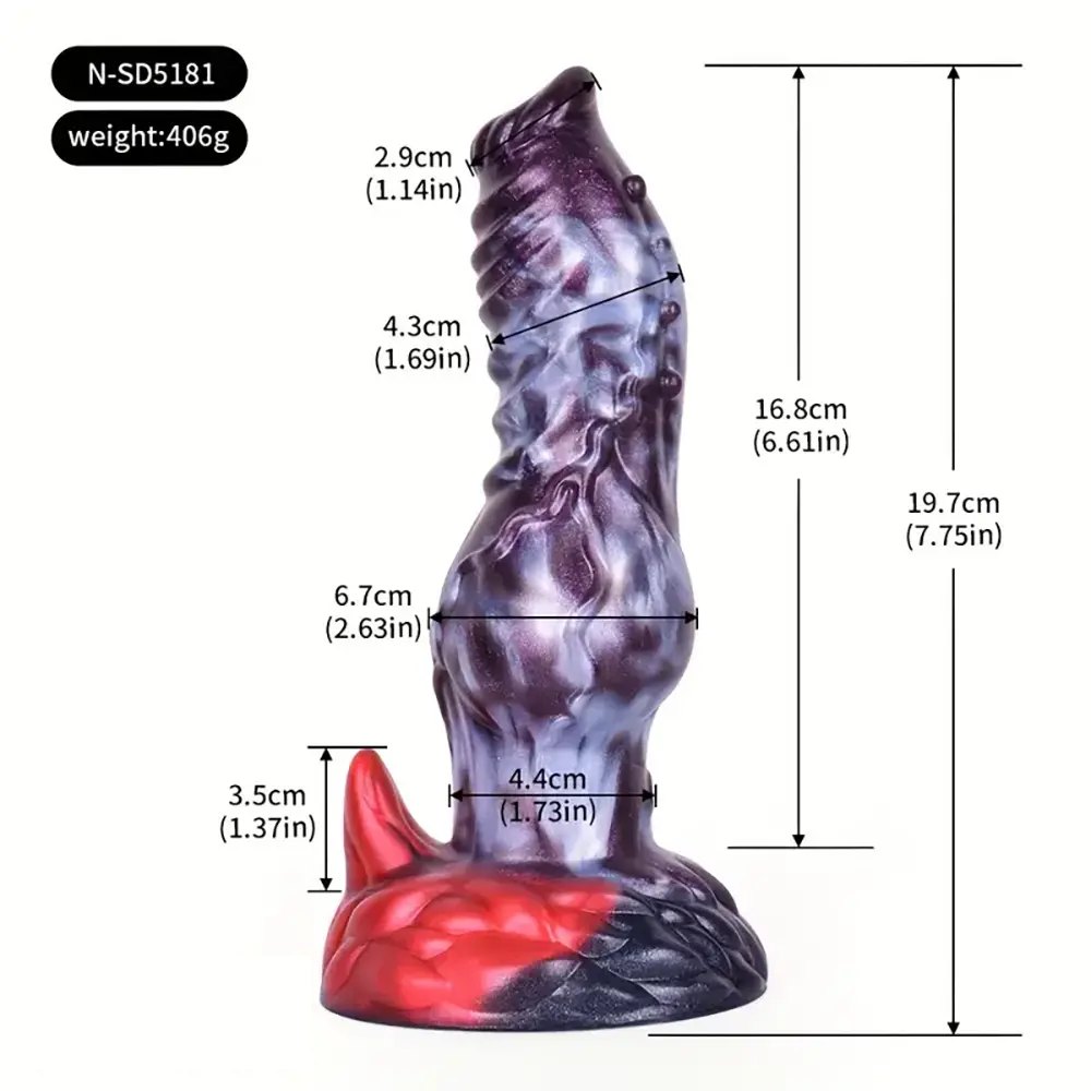 Marbled fantasy knot dildo, photo 4
