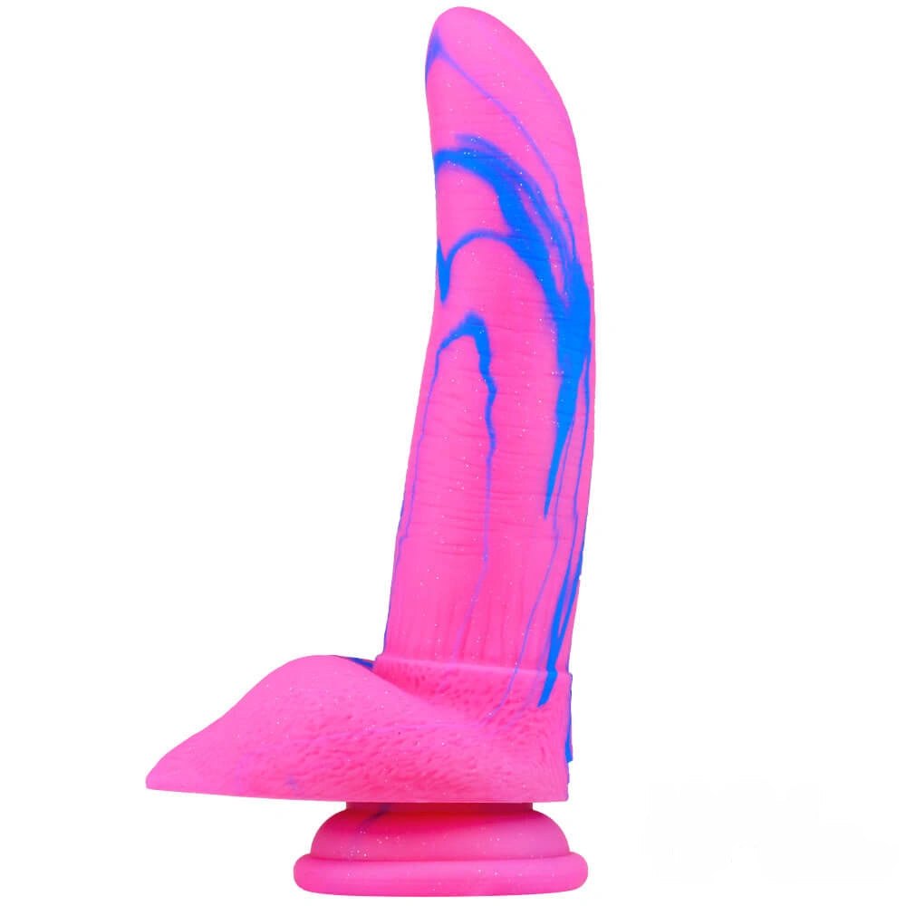 #1 marbled multicolor fantasy dildo