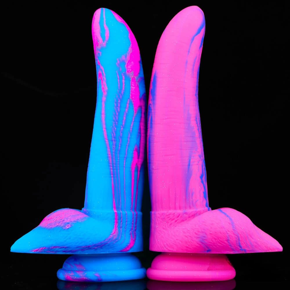 Marbled multicolor fantasy dildo, photo 1