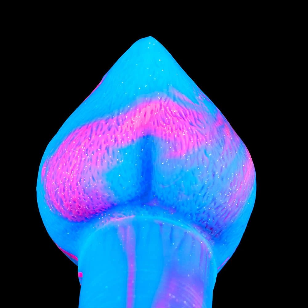 Marbled multicolor fantasy dildo, photo 12